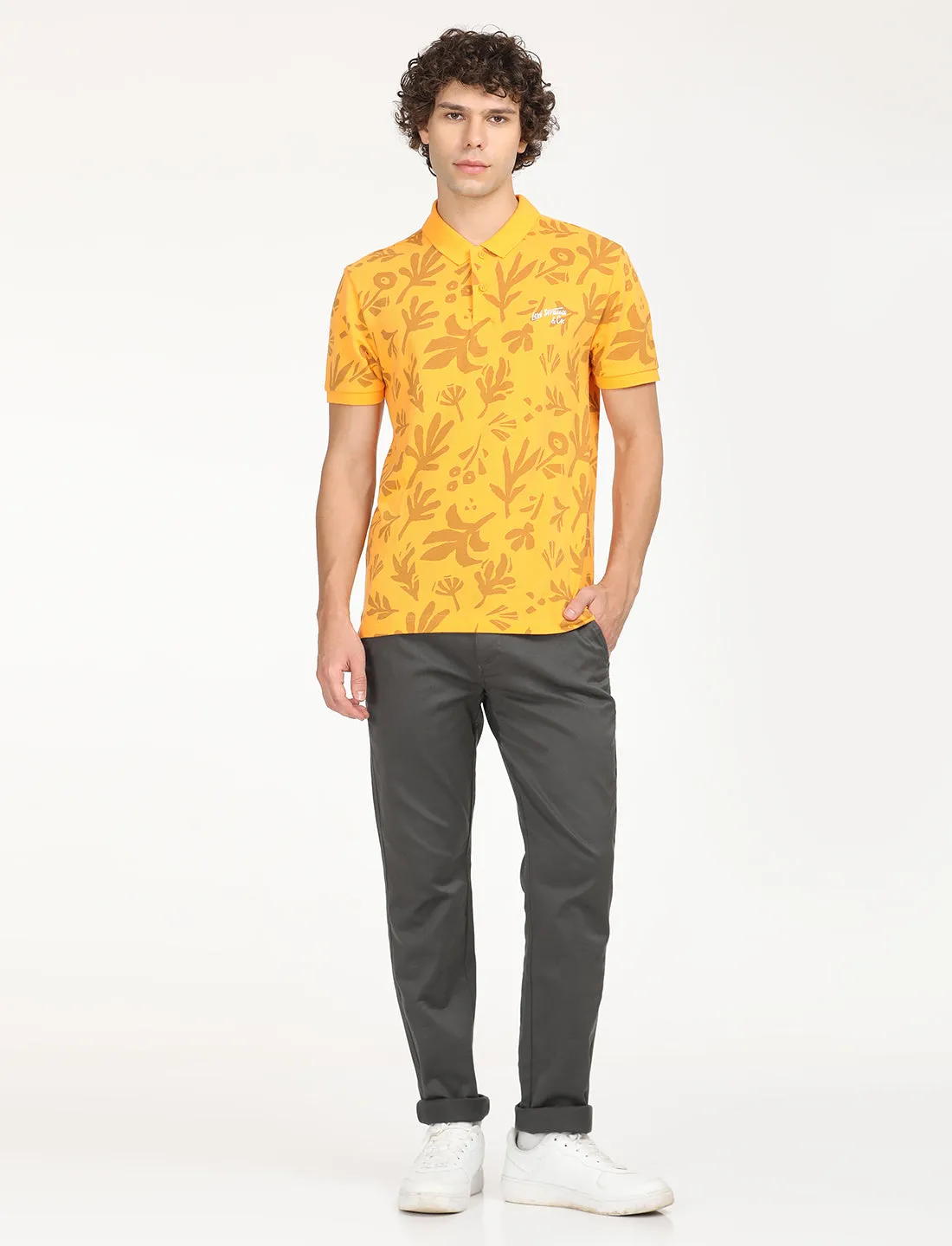 Men's Printed Polo T-Shirt