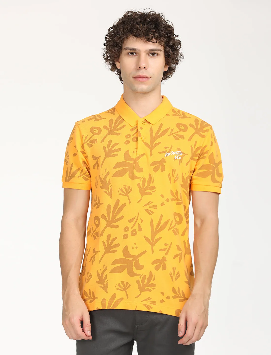 Men's Printed Polo T-Shirt