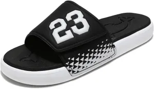 Men's Sport Slide Sandals, Flexible Midsole, Casual Beach Slides