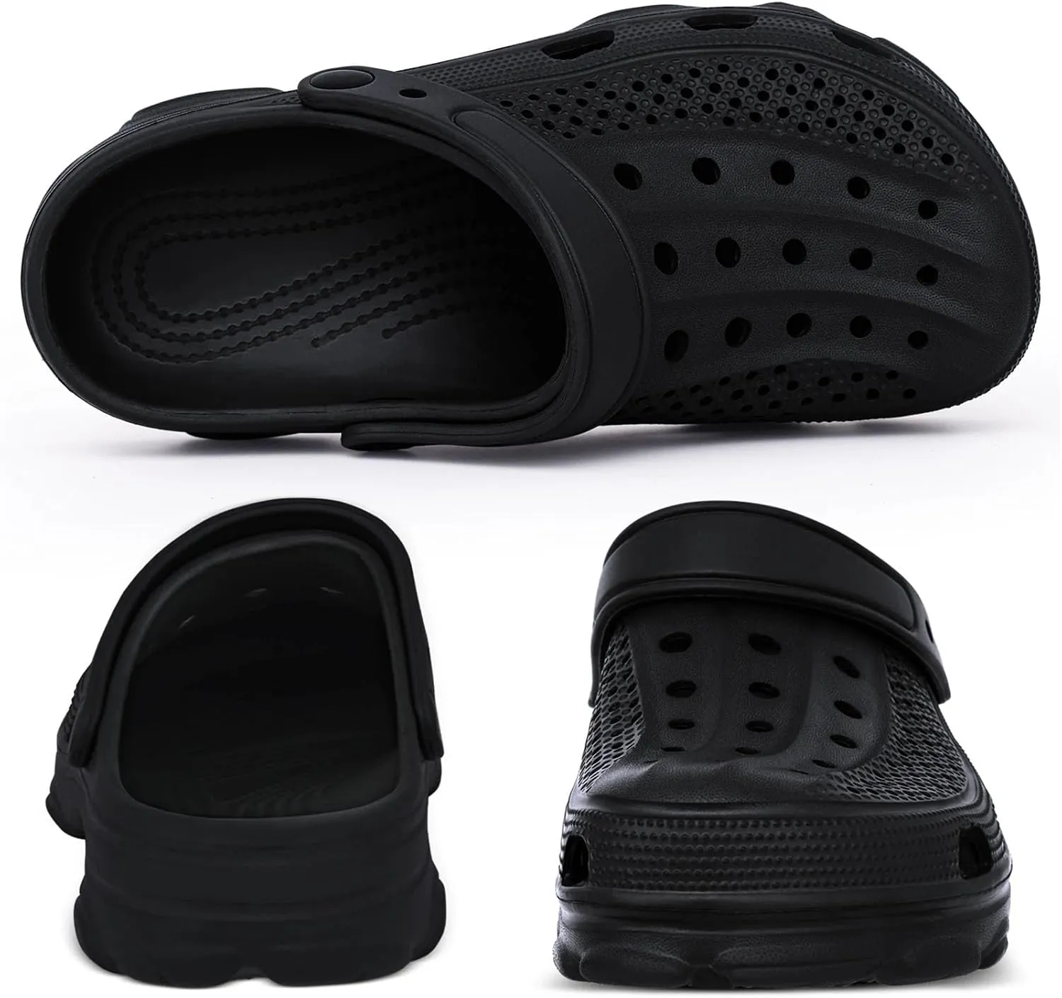 Men's Summer Clogs - Breathable Anti-Skid Slippers for Home and Beach