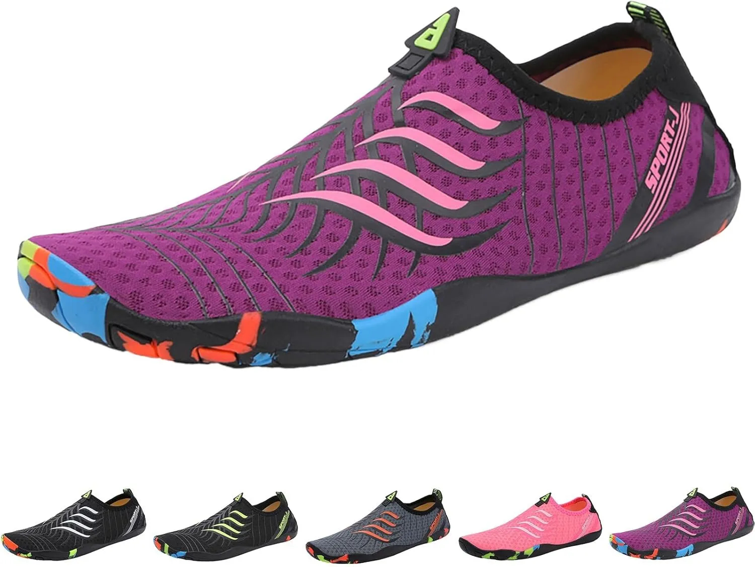 Mens Womens Aqua Shoes Quick Dry Water Swim Beach Pool Surf Hiking Kayaking Diving Yoga Barefoot Outdoor Sports Breathable