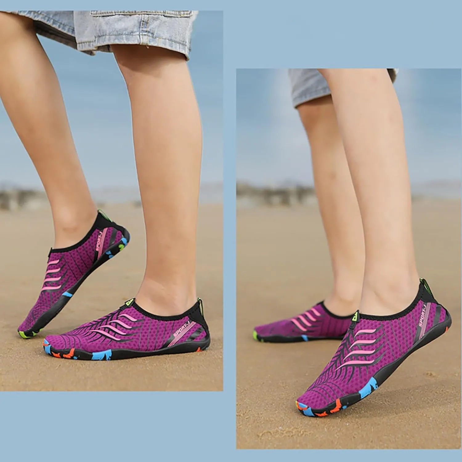 Mens Womens Aqua Shoes Quick Dry Water Swim Beach Pool Surf Hiking Kayaking Diving Yoga Barefoot Outdoor Sports Breathable