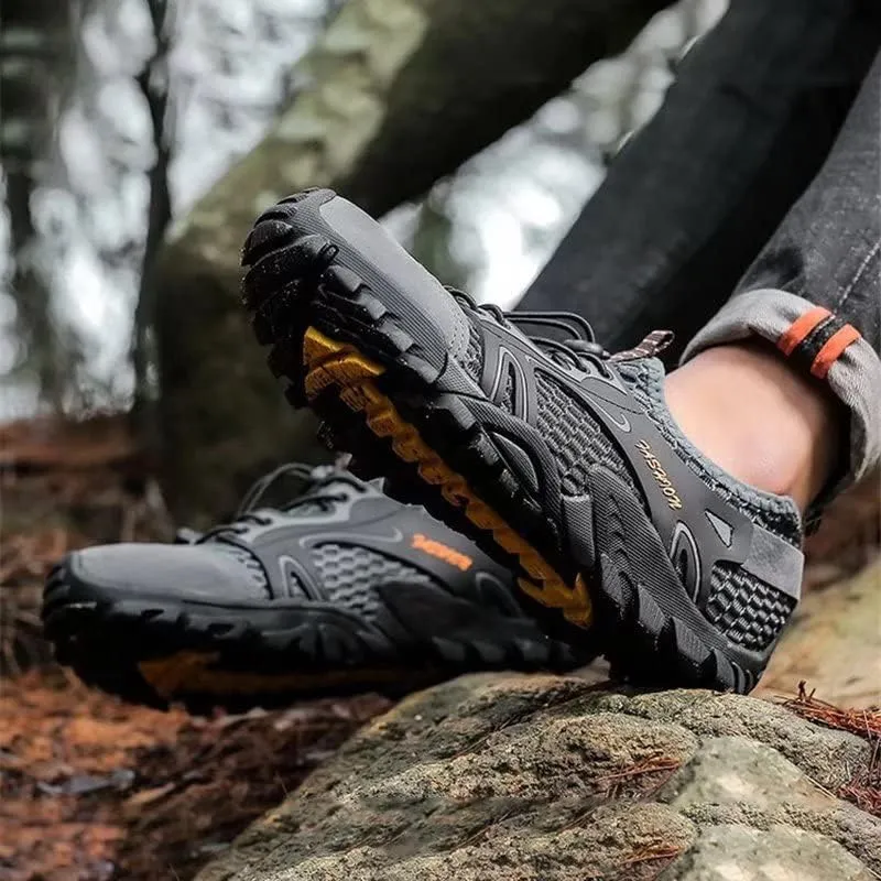 Men's Women's Breathable Mesh Hiking Shoes for Aqua Mountain