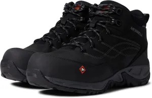 Merrell Women's Siren Mid Waterproof Alloy Toe Work Boots Wp at-Brindle/Boulder