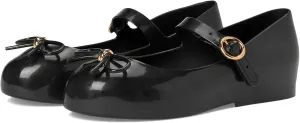 mini melissa Sweet Love Mary Jane Flats for Kids, Black, 12