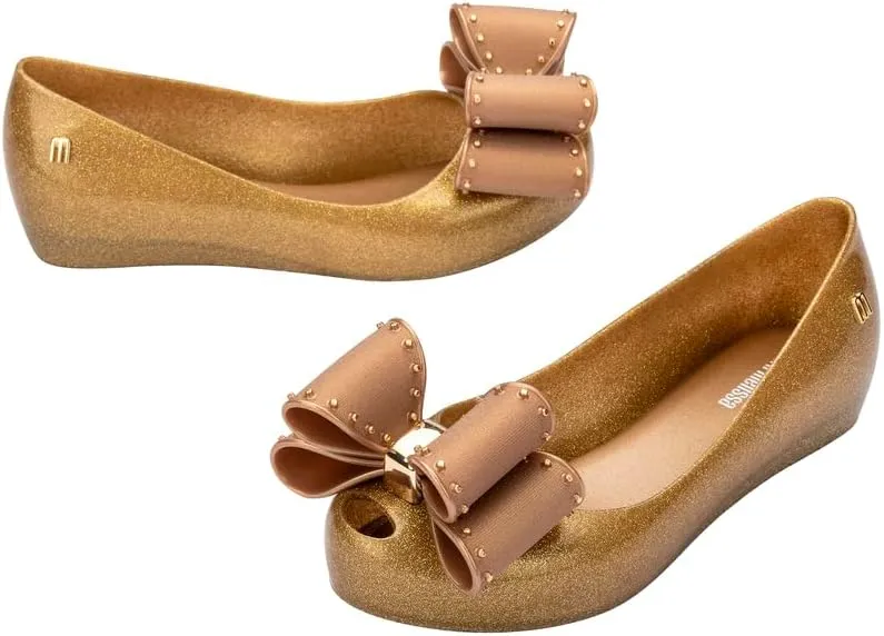 mini melissa Ultragirl Classic Bow Ballet Flats for Kids