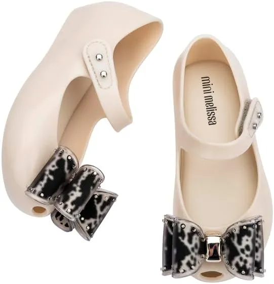 mini melissa Ultragirl Classic Bow Mary Jane Flats for Babies & Toddlers