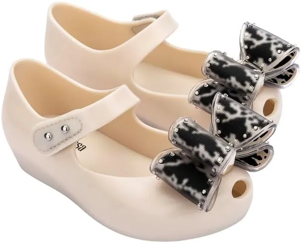 mini melissa Ultragirl Classic Bow Mary Jane Flats for Babies & Toddlers