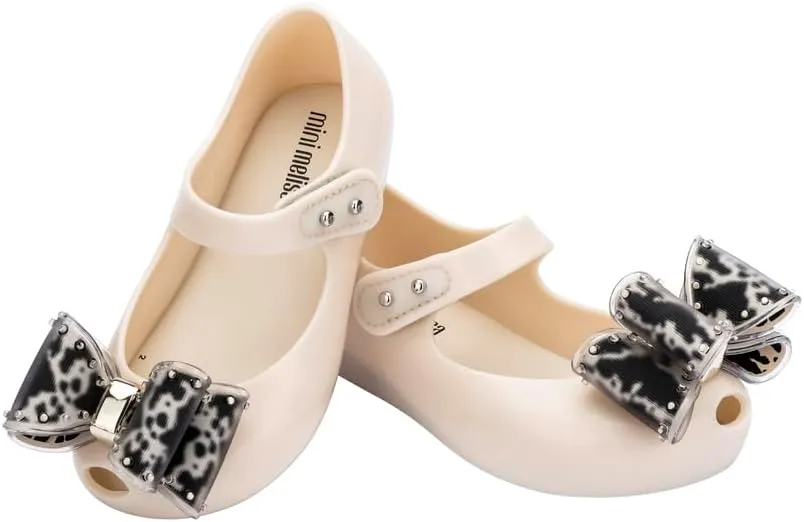 mini melissa Ultragirl Classic Bow Mary Jane Flats for Babies & Toddlers