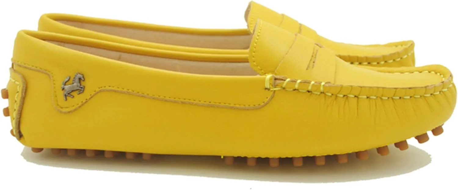 Minishion Womens Penny Loafers Quality Leather Dress Slip-ons Flats YB96018