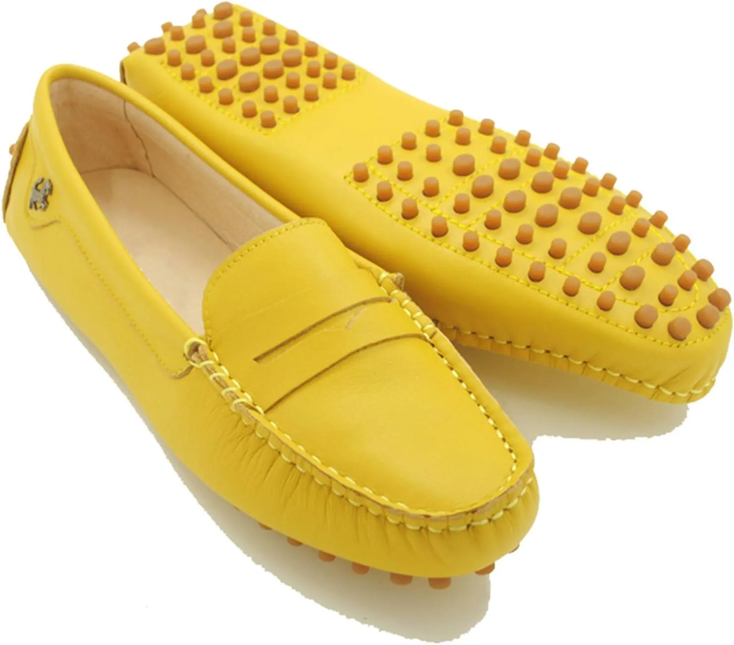 Minishion Womens Penny Loafers Quality Leather Dress Slip-ons Flats YB96018