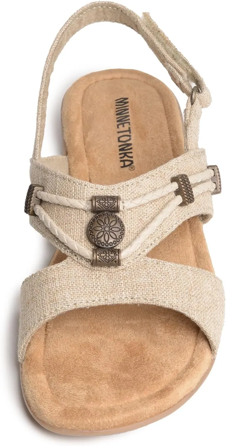Minnetonka Women's Silvie and Silverthorne 360 Ornamented Sandals.
