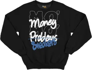 MO Money MO Sneakers Unisex Unisex Crew Neck Sweatshirt Match 5s Retro Black Medium