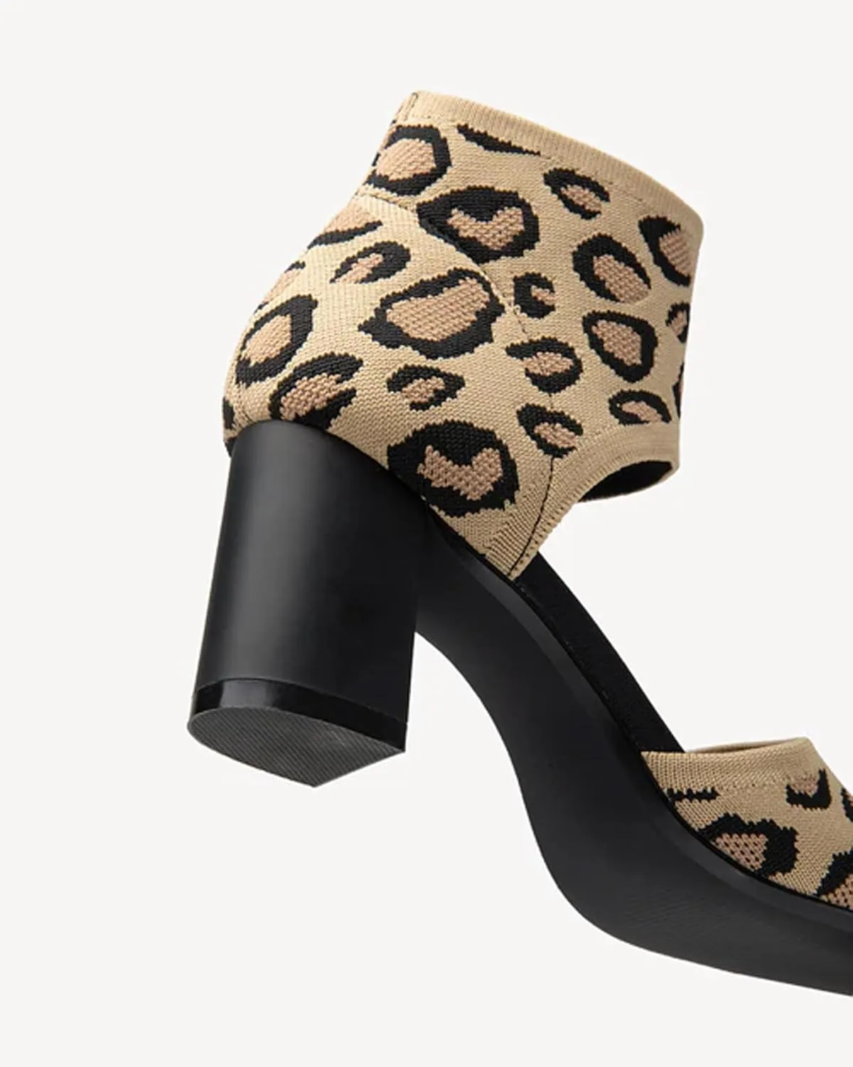 MOUSSE FIT Women's Block Heel Sandals, Casual Summer Shoes, Non-Slip Rubber Sole, Breathable Design