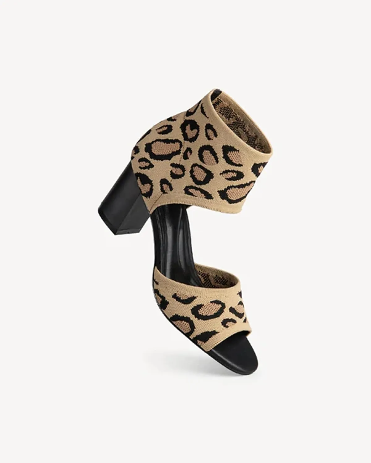 MOUSSE FIT Women's Block Heel Sandals, Casual Summer Shoes, Non-Slip Rubber Sole, Breathable Design