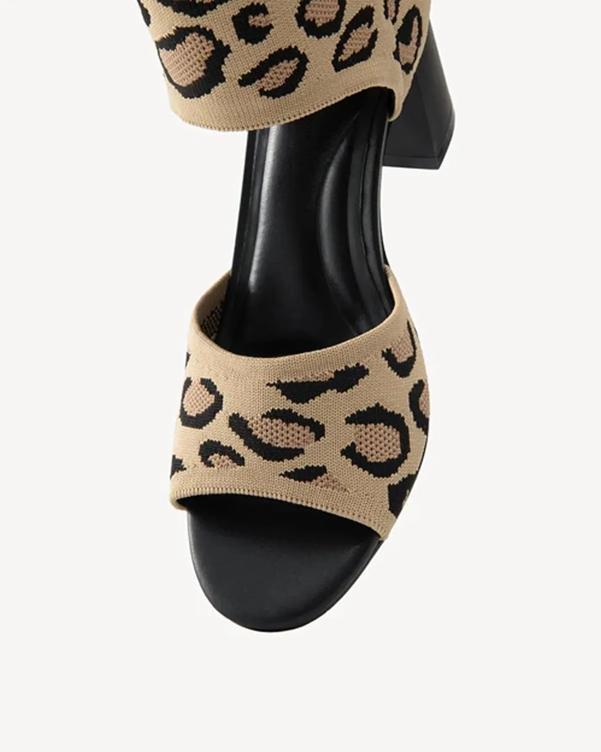MOUSSE FIT Women's Block Heel Sandals, Casual Summer Shoes, Non-Slip Rubber Sole, Breathable Design