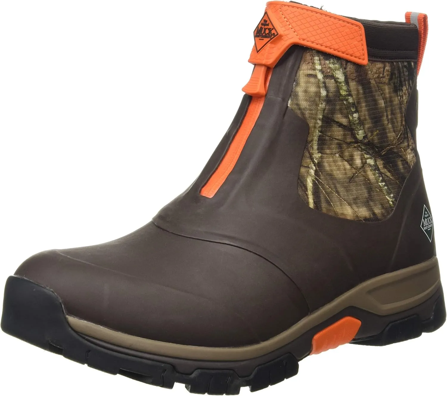 Muck Boot Men's Apex Mid Zip Boots Hiking, Brown/Mossy Oak, 11