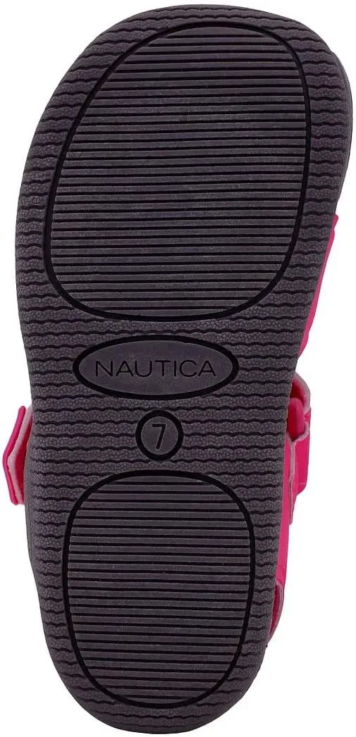 Nautica Kids Sport Sandals Casual Closed-Toe Outdoor Summer Water Shoe Pearl 3|Boy - Girl (Little Kid/Toddler)