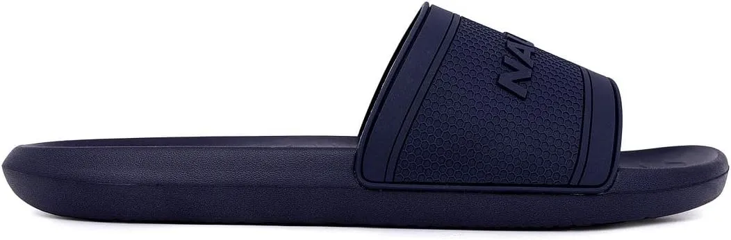 Nautica Men's Open Toe Slide Sandals - Comfortable Indoor & Outdoor Shower Slippers