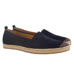 Navy Suede Espadrilles