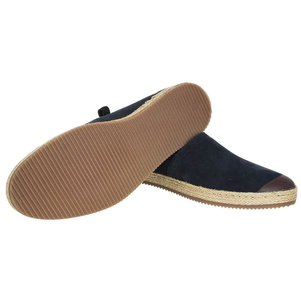 Navy Suede Espadrilles
