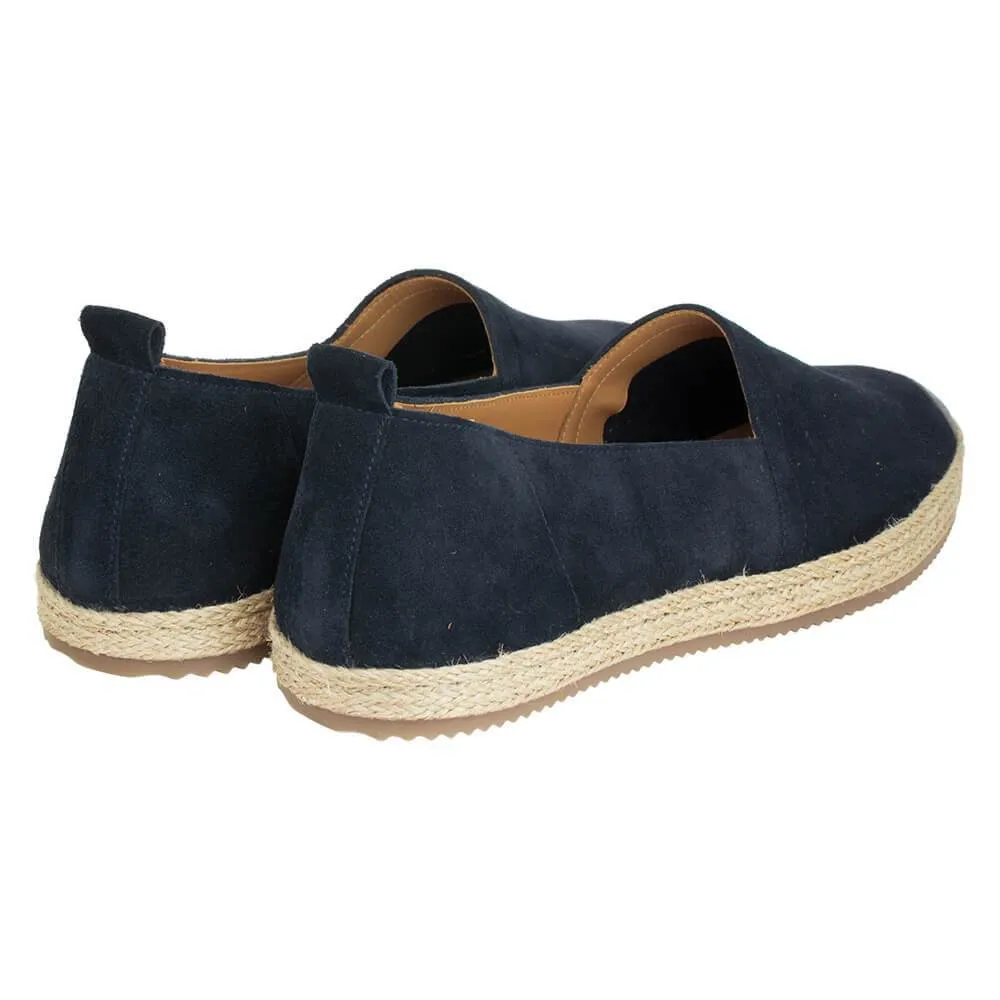 Navy Suede Espadrilles
