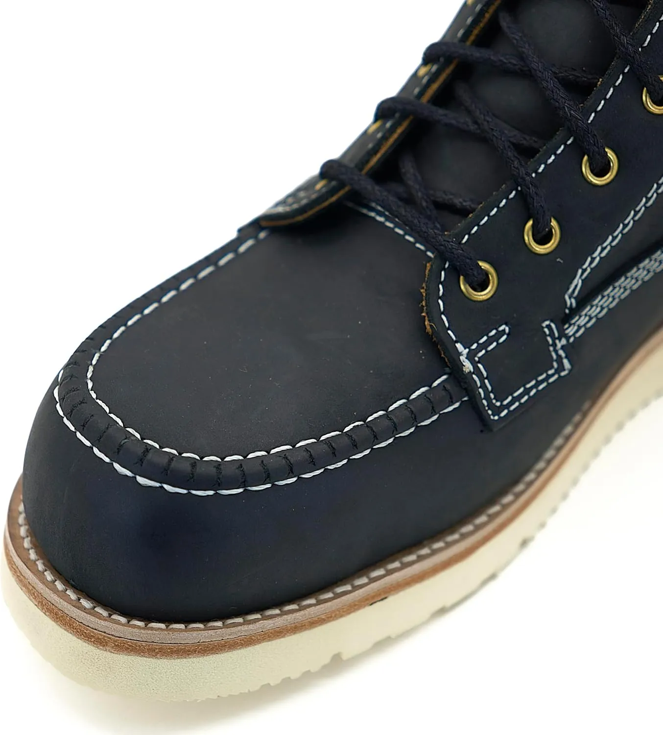 Nomad Heritage Composite Toe Work Boots, Moc Toe, Botos Con Casquillo Para Hombre De Trabajo, Slip & Oil Resistant, 100% Leather, Botas Con Casquillo