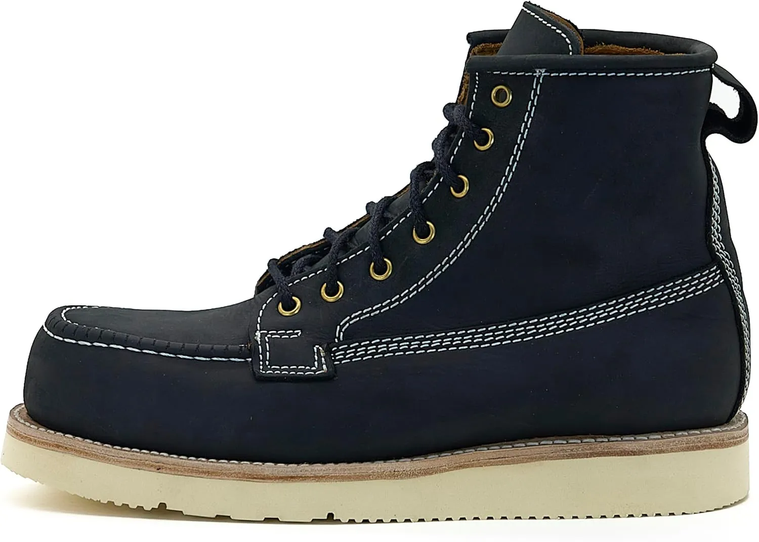 Nomad Heritage Composite Toe Work Boots, Moc Toe, Botos Con Casquillo Para Hombre De Trabajo, Slip & Oil Resistant, 100% Leather, Botas Con Casquillo