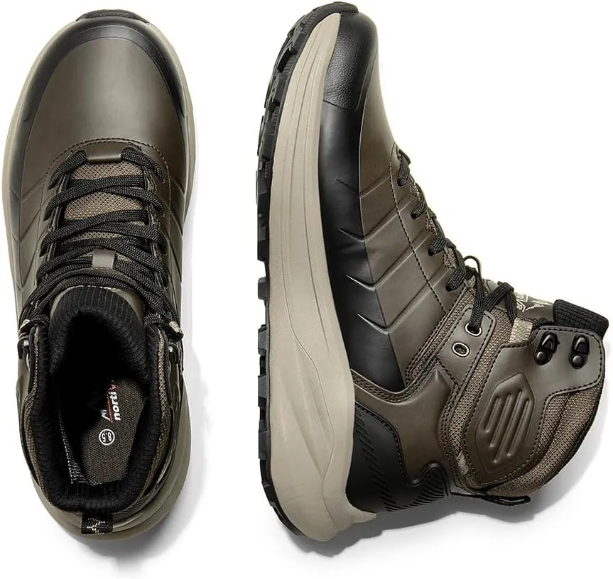 NORTIV 8 Men's Waterproof Hiking Boots Lightweight Non-Slip Outdoor Ankle Trekking Boots Expedition