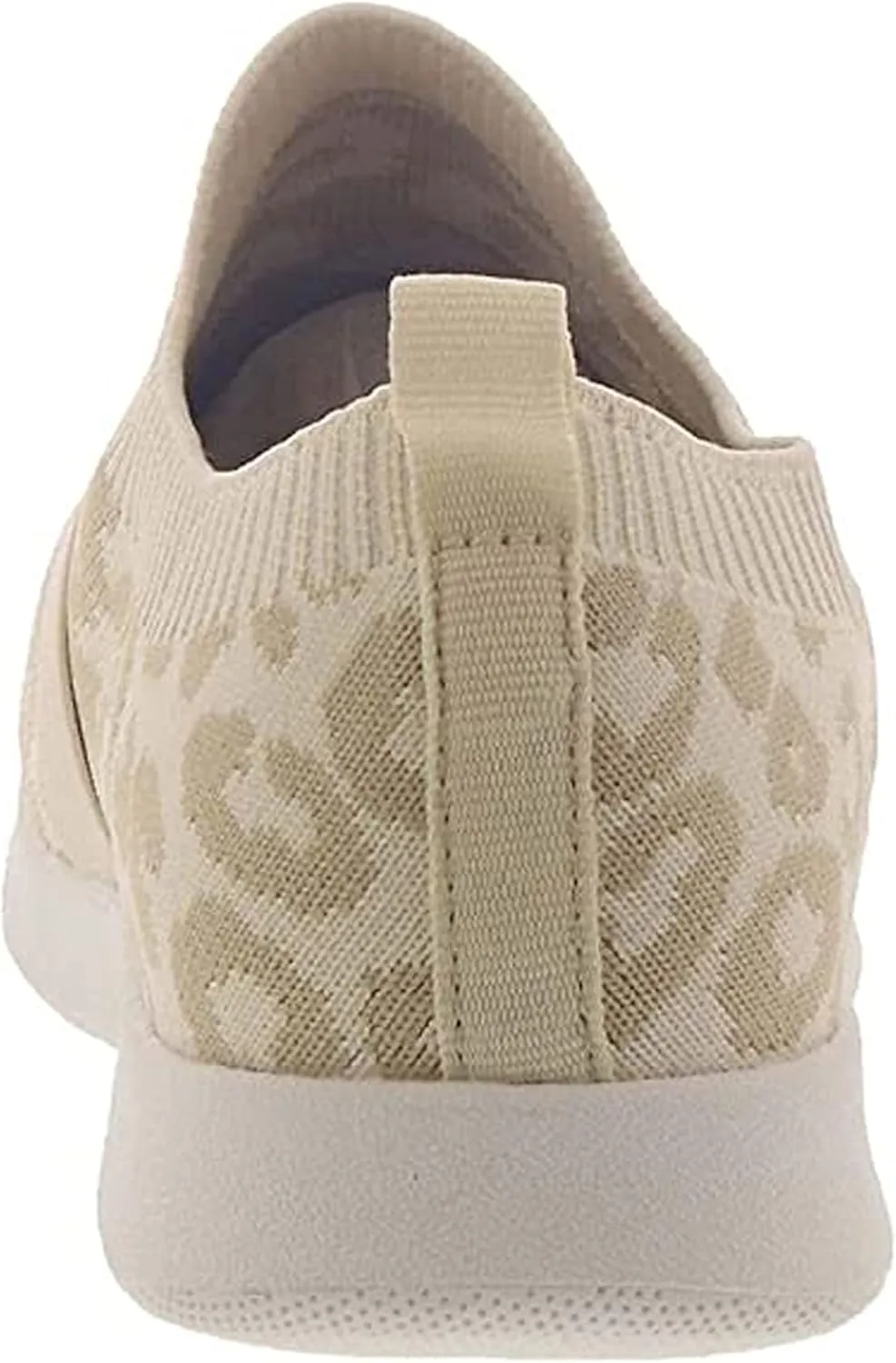 Not Rated Women's Casual Breathable Fly Knit Textile Leopard Jia Slip-on Sneakers
