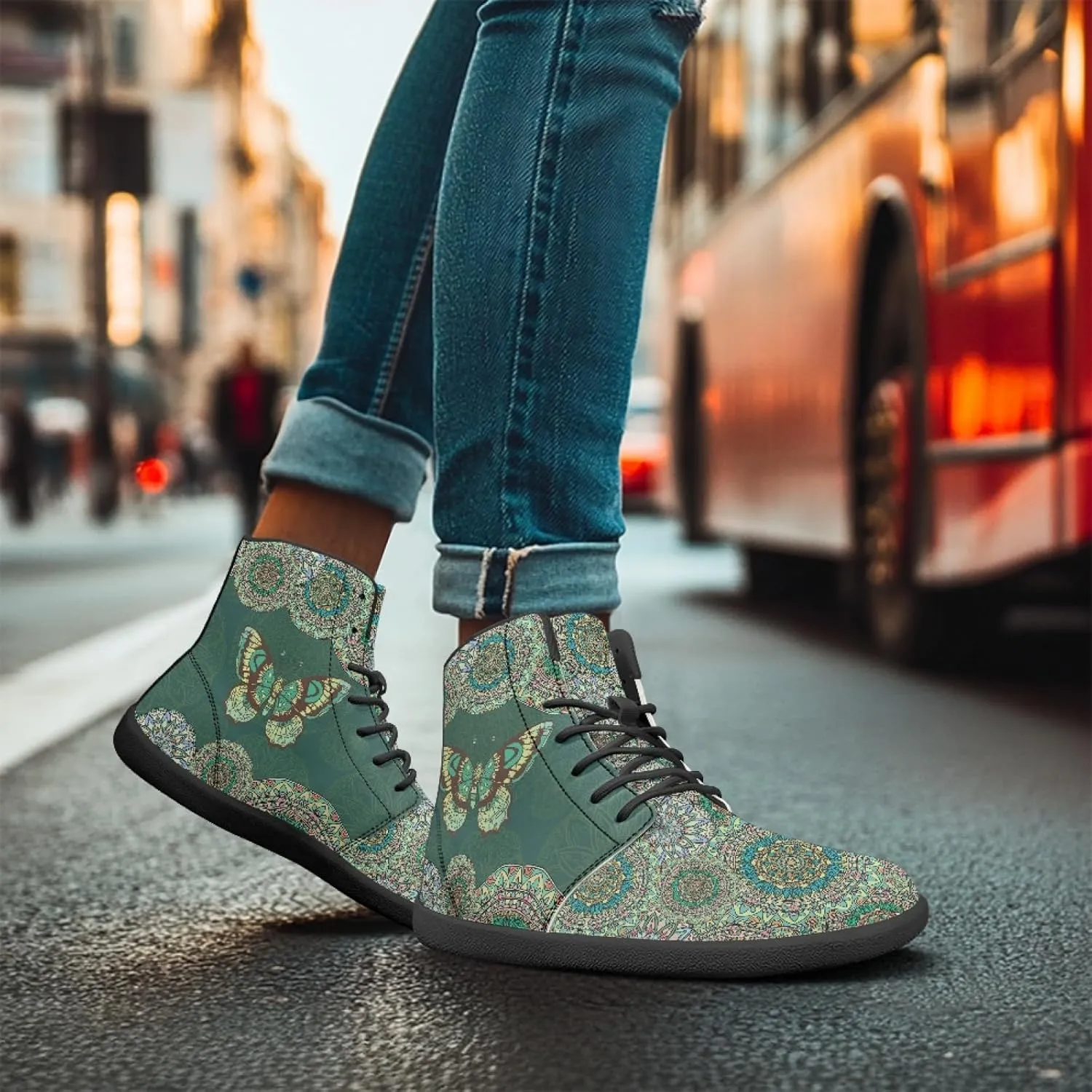 Novelty Barefoot Shoes Men's Women's PU Leather Zero Drop Sole Trail Running Flat Minimalist Sneakers Athletic Shoes