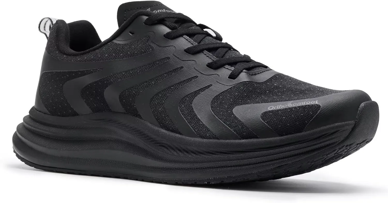 Orthopedic Road Running Shoes for Womens, Comfortable Casual Arch Support Plantar Fasciitis Flat Feet Tennis Walking Shoes, Orthotic Supportive Athletic Sports Sneakers for Foot Heel Pain Relief