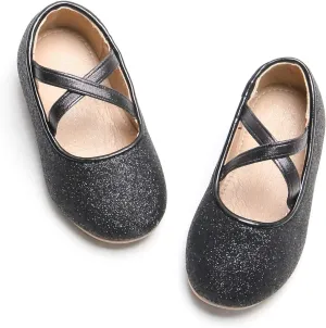 Otter MOMO Toddler Little Girls Party Dress Princess Shoes Slip On Mary Jane Ballerina Flats Shoes