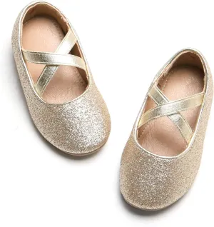 Otter MOMO Toddler Little Girls Party Dress Princess Shoes Slip On Mary Jane Ballerina Flats Shoes