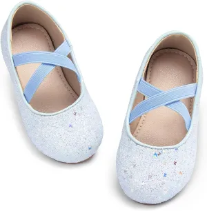 Otter MOMO Toddler Little Girls Party Dress Princess Shoes Slip On Mary Jane Ballerina Flats Shoes