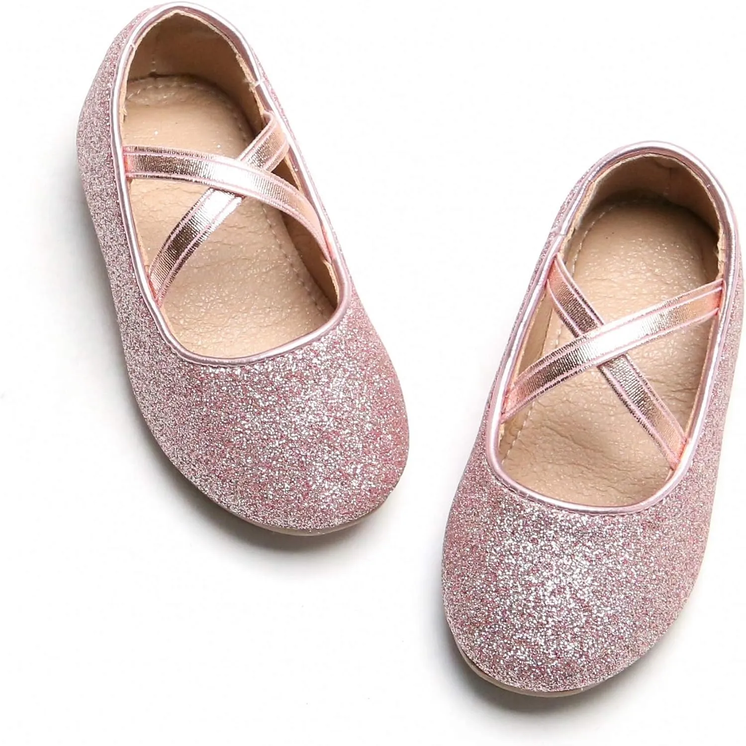 Otter MOMO Toddler Little Girls Party Dress Princess Shoes Slip On Mary Jane Ballerina Flats Shoes