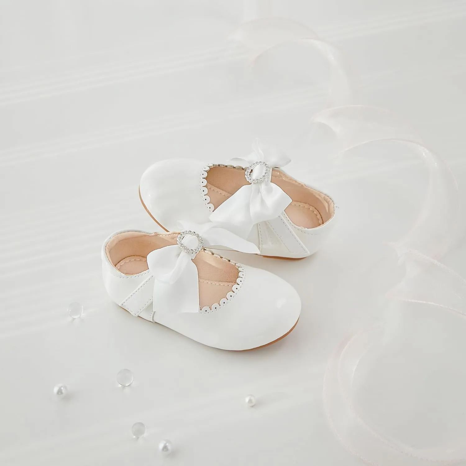 Otter MOMO Toddler Little Girls Party Dress Princess Shoes Slip On Mary Jane Ballerina Flats Shoes