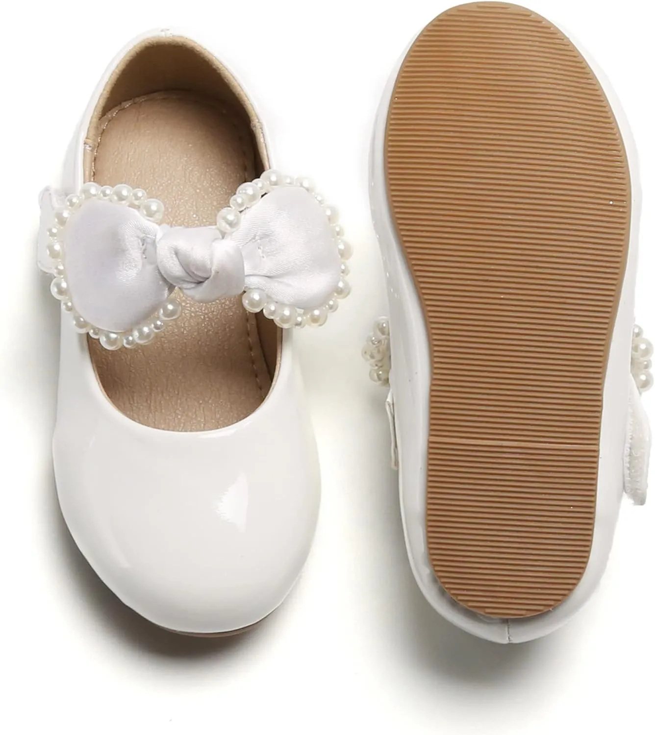 Otter MOMO Toddler Little Girls Party Dress Princess Shoes Slip On Mary Jane Ballerina Flats Shoes