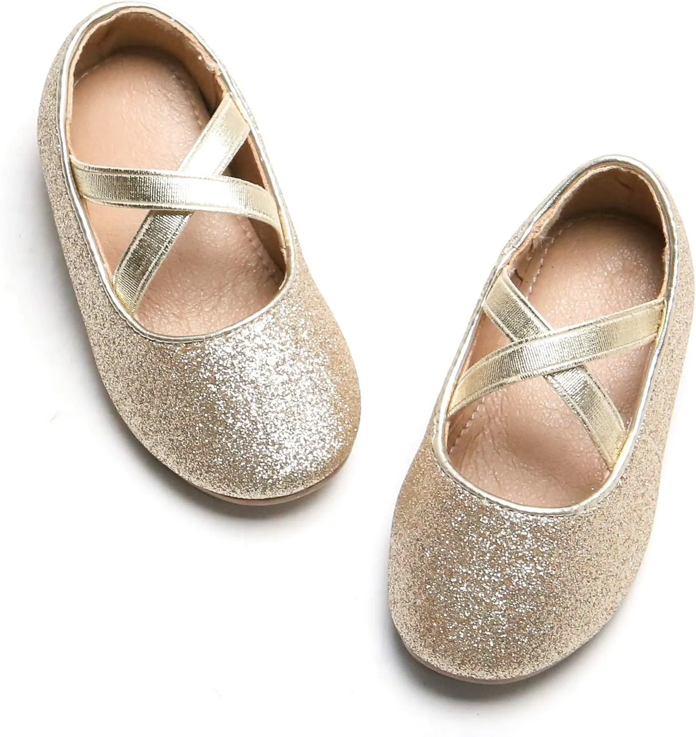 Otter MOMO Toddler Little Girls Party Dress Princess Shoes Slip On Mary Jane Ballerina Flats Shoes