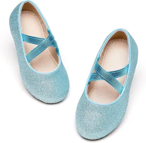 Otter MOMO Toddler Little Girls Party Dress Princess Shoes Slip On Mary Jane Ballerina Flats Shoes