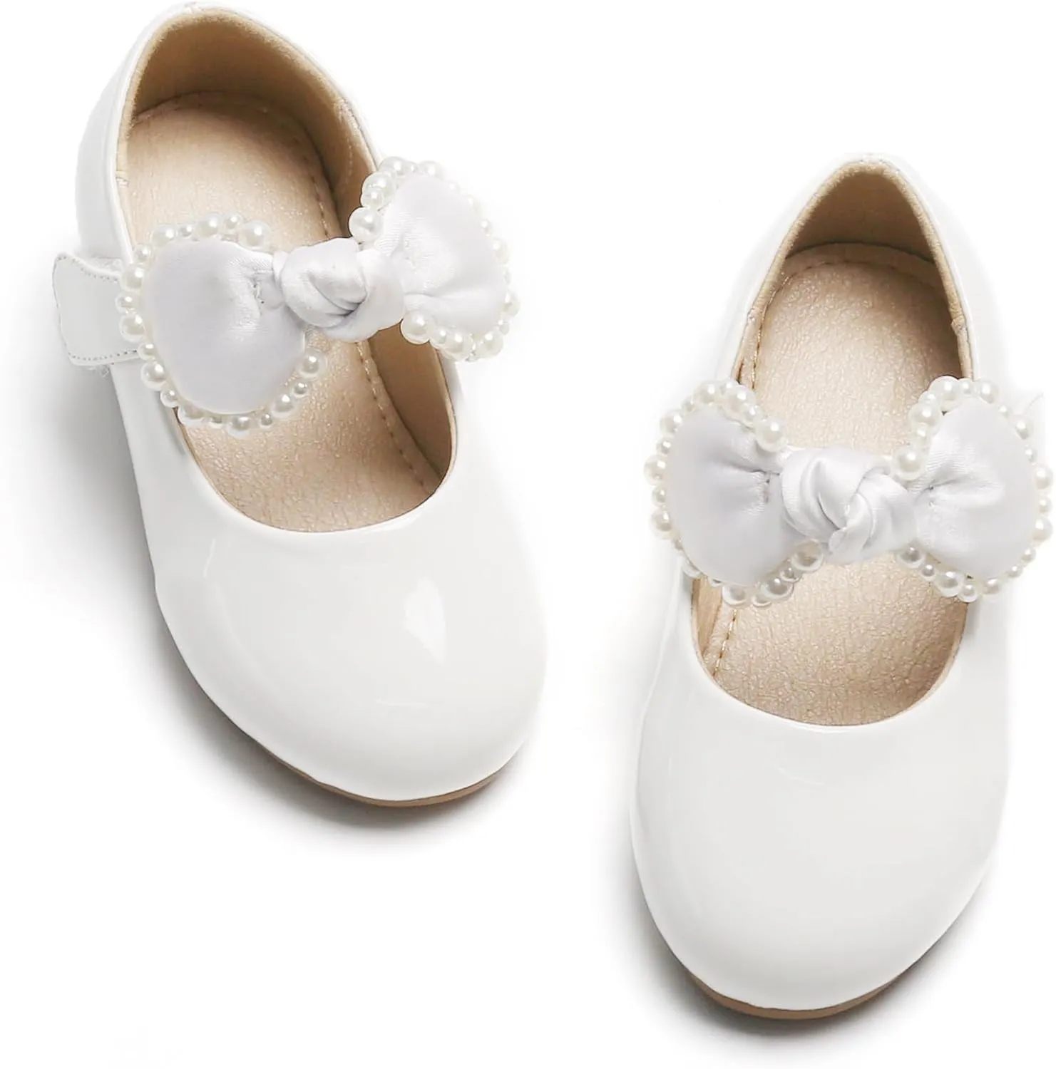 Otter MOMO Toddler Little Girls Party Dress Princess Shoes Slip On Mary Jane Ballerina Flats Shoes