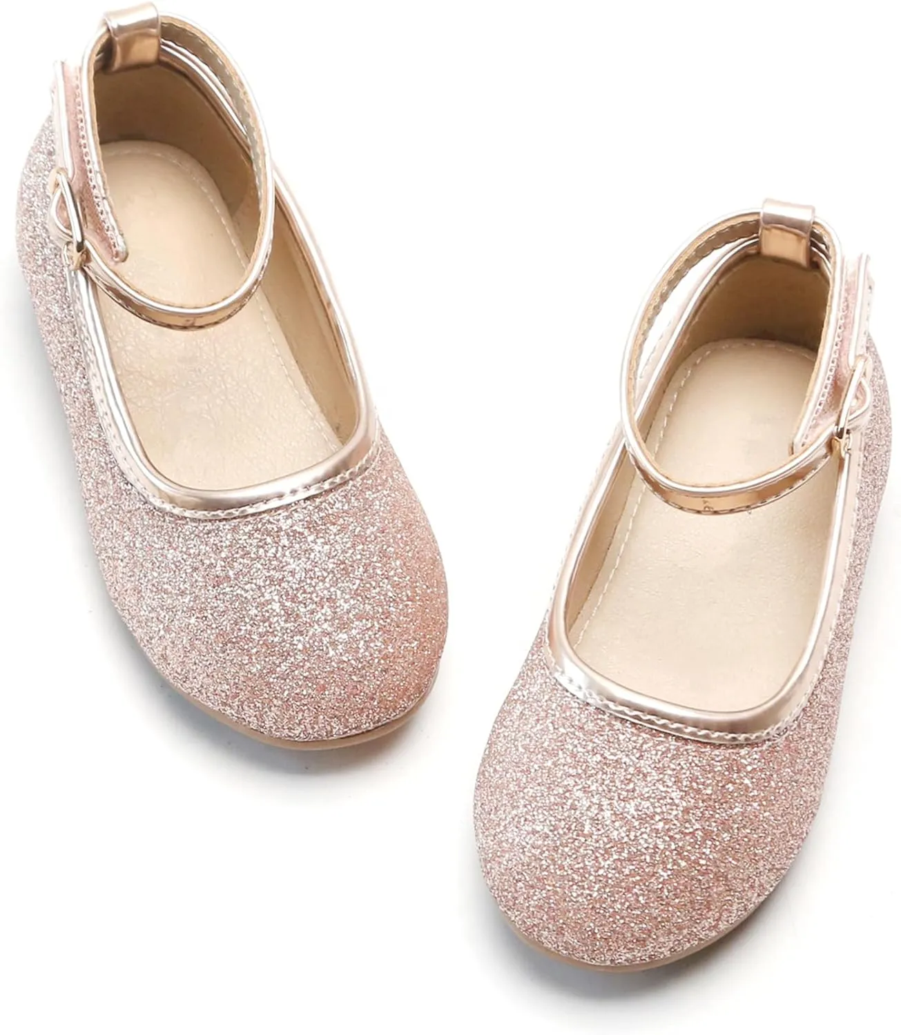 Otter MOMO Toddler/Little Girls Mary Jane Ballerina Flats Shoes Slip-on School Party Dress Shoes