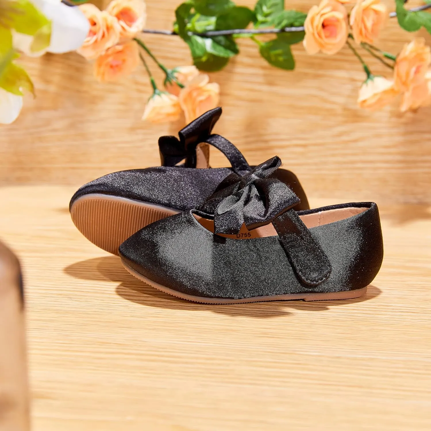 Otter MOMO Toddler/Little Girls Mary Jane Ballerina Flats Shoes Slip-on School Party Dress Shoes