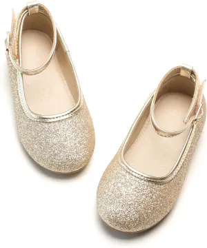 Otter MOMO Toddler/Little Girls Mary Jane Ballerina Flats Shoes Slip-on School Party Dress Shoes
