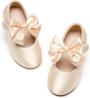 Otter MOMO Toddler/Little Girls Mary Jane Ballerina Flats Shoes Slip-on School Party Dress Shoes