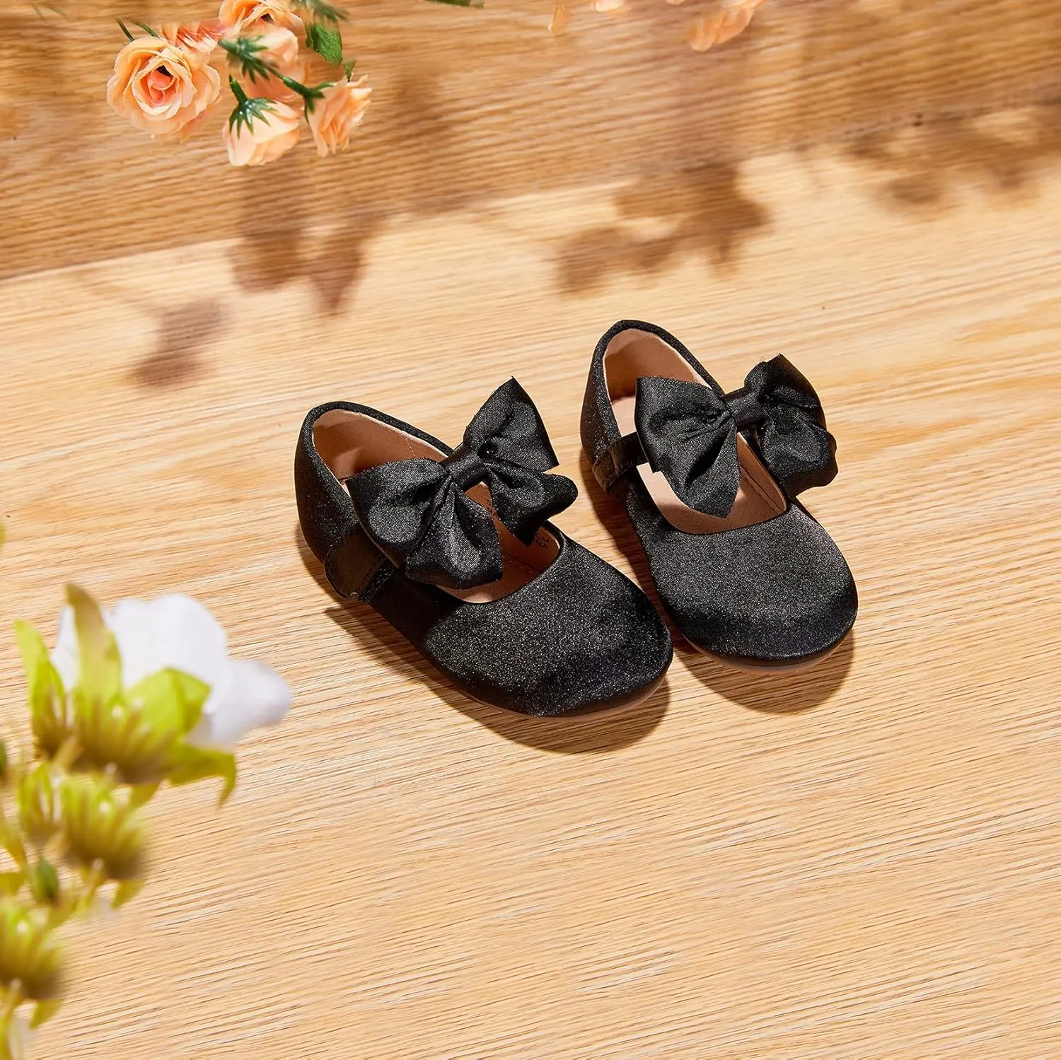 Otter MOMO Toddler/Little Girls Mary Jane Ballerina Flats Shoes Slip-on School Party Dress Shoes