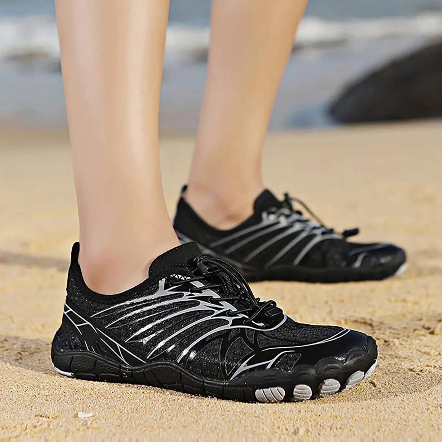 Outdoor Couple Women Mountaineering Casual Sport Shoes Lace Up Beach Running Breathable Casual Loafer Shoes for