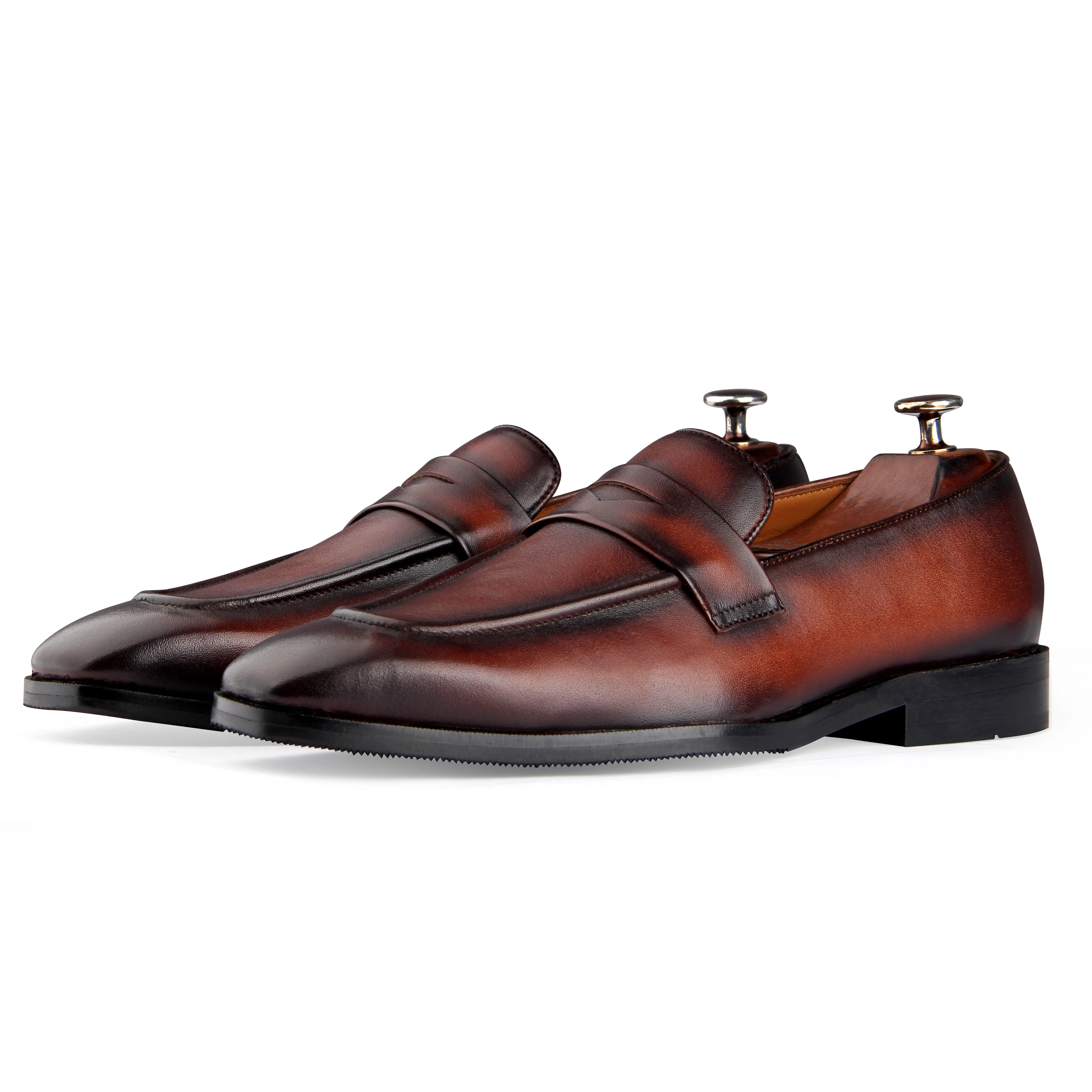 Penny Loafers Brown Hand Finished
