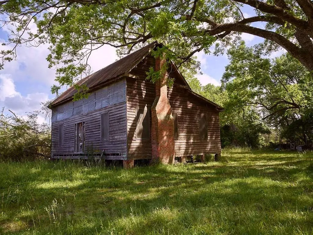 Photo - Rustic Rural Cabin Near The Audubon Center at Beidler Forest, a Nature Preserve, Wildlife Sanctuary- Fine Art Photo Reporduction 30in x 24in