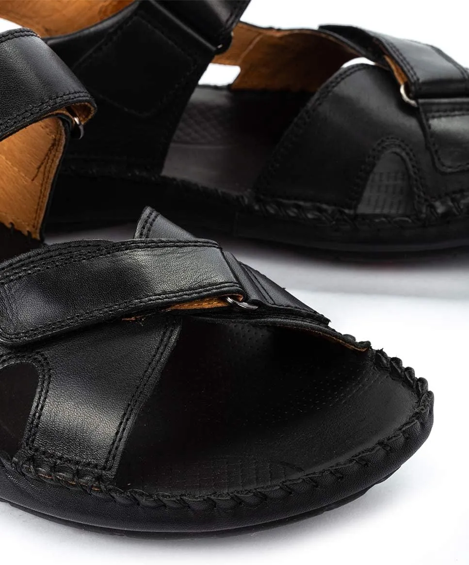 PIKOLINOS Flat Sandals Leather Tarifa for Man